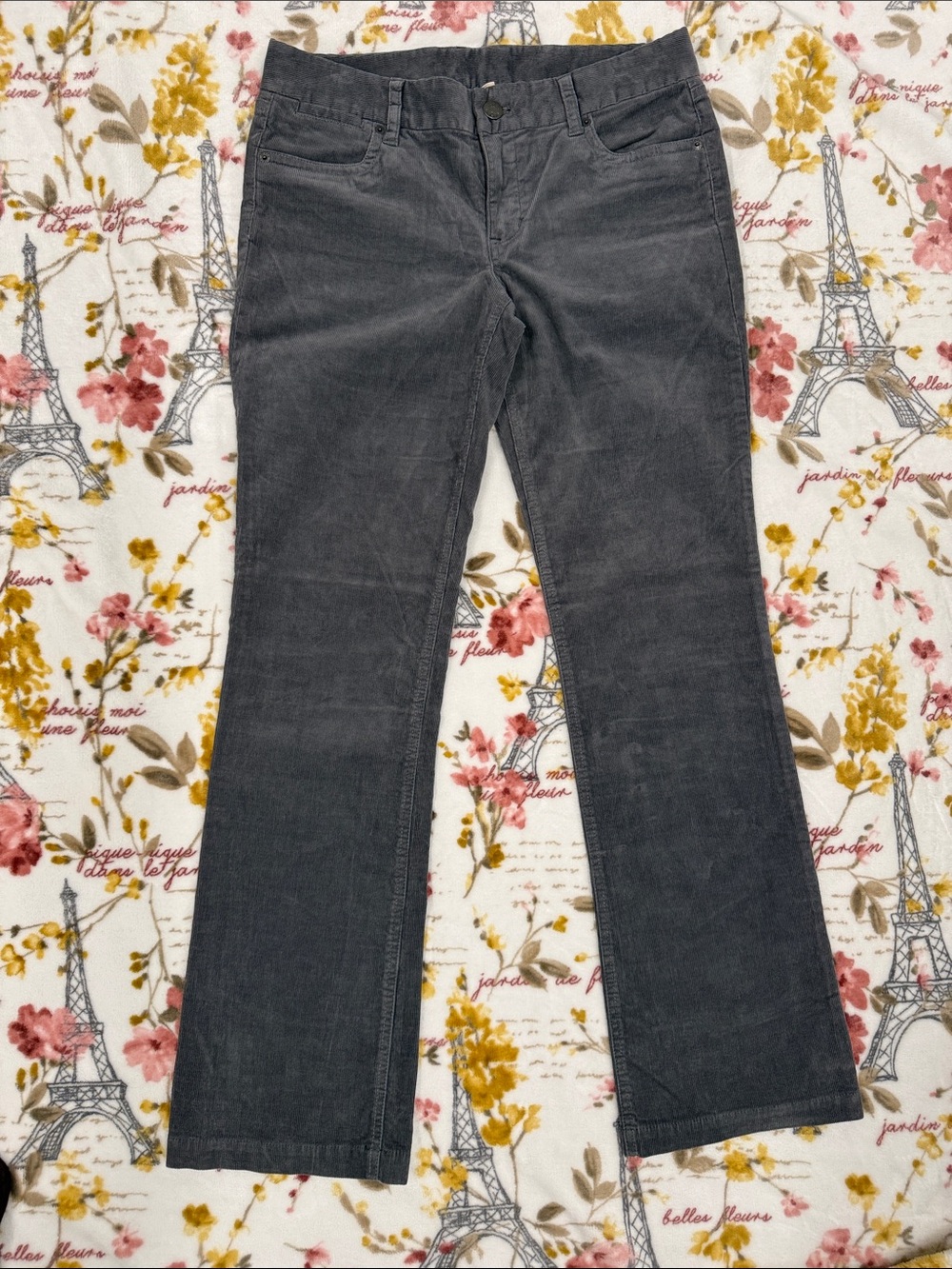 J. Crew Women's Gray Wide-Leg Jeans